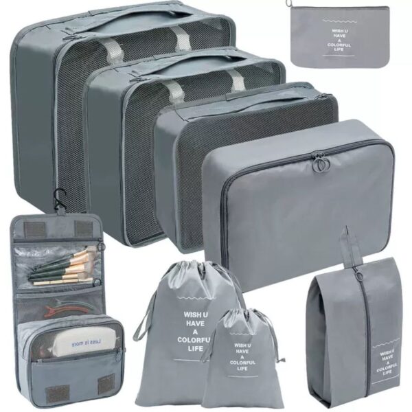 9pcs Luggage Travel Suitcase Organizers