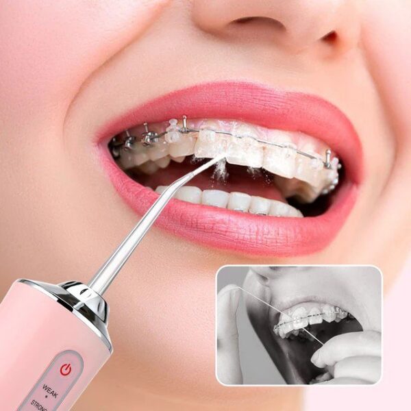 4 nozzles Teeth and braces cleaning solution New Dental Water Jet Irrigator 1400rpm Teeth Cleaner 3 Modes Oral Hygiene Cleaning Machine